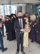 Председателят на Общинския съвет Христо Кавалски пренесе благодатния огън от София до Павликени